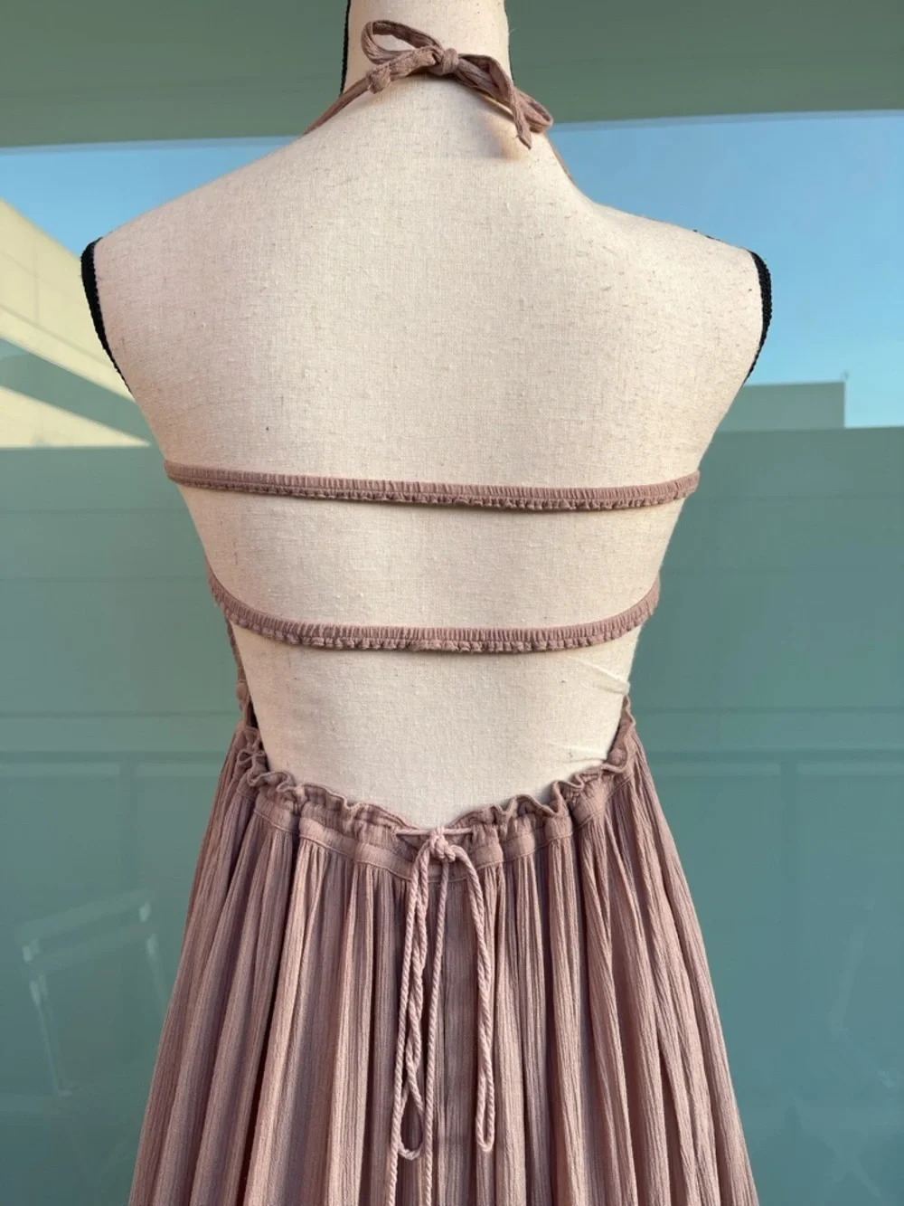Free People Extratropical Maxi Dress in Dusty Pink XS Boho - Picture 5 of 8